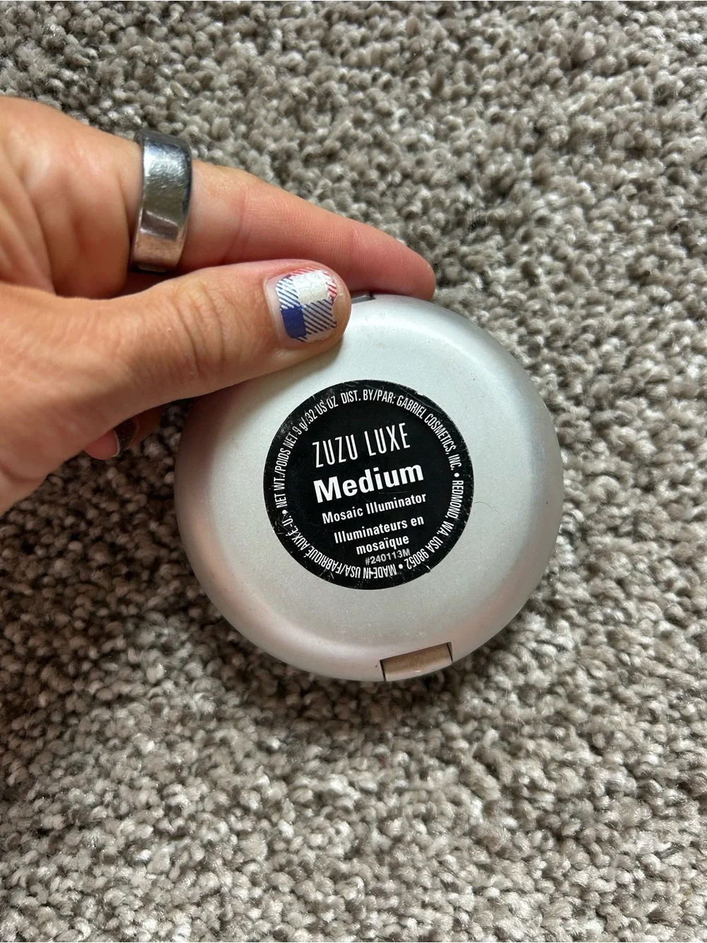 Zuzu luxe non toxic Multi-Tone Bronzer & Highlighter Compact — medium